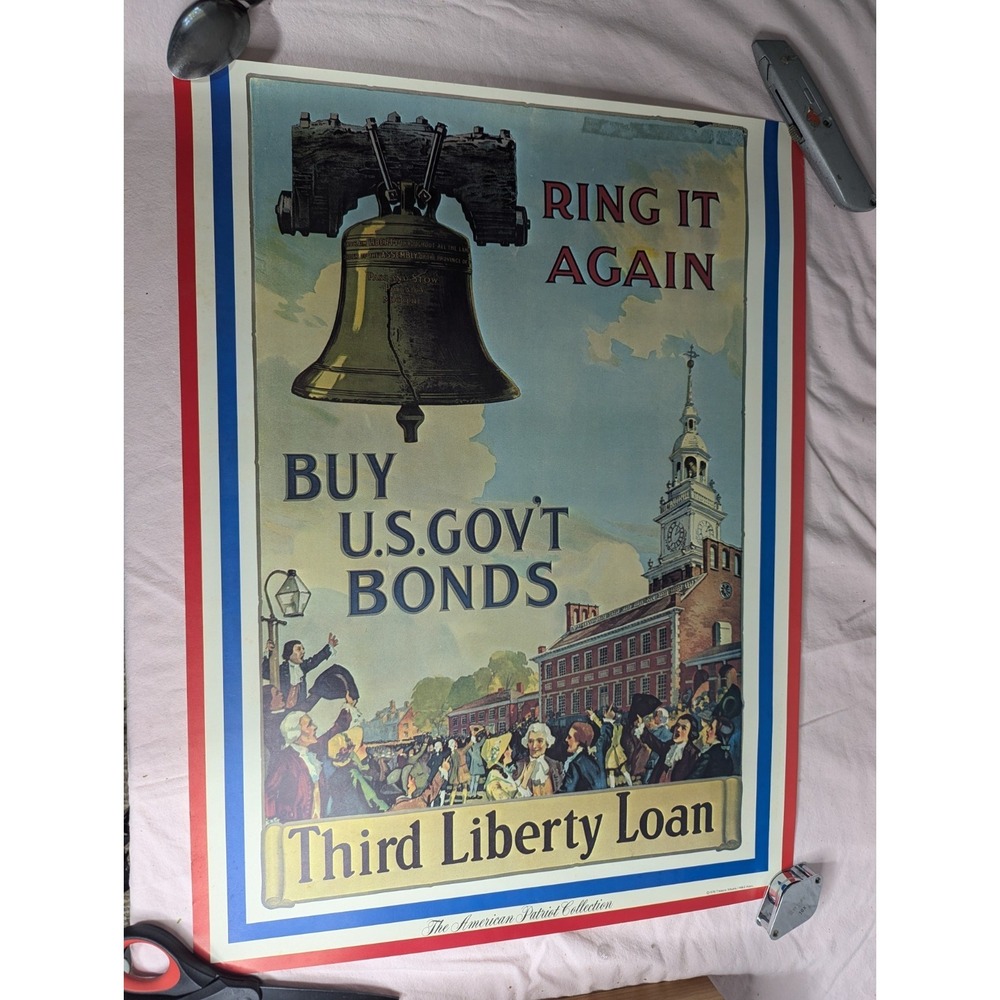1976 American Patriot Collection 18X24" poster ing is again Buy U.S. Gov't bonds